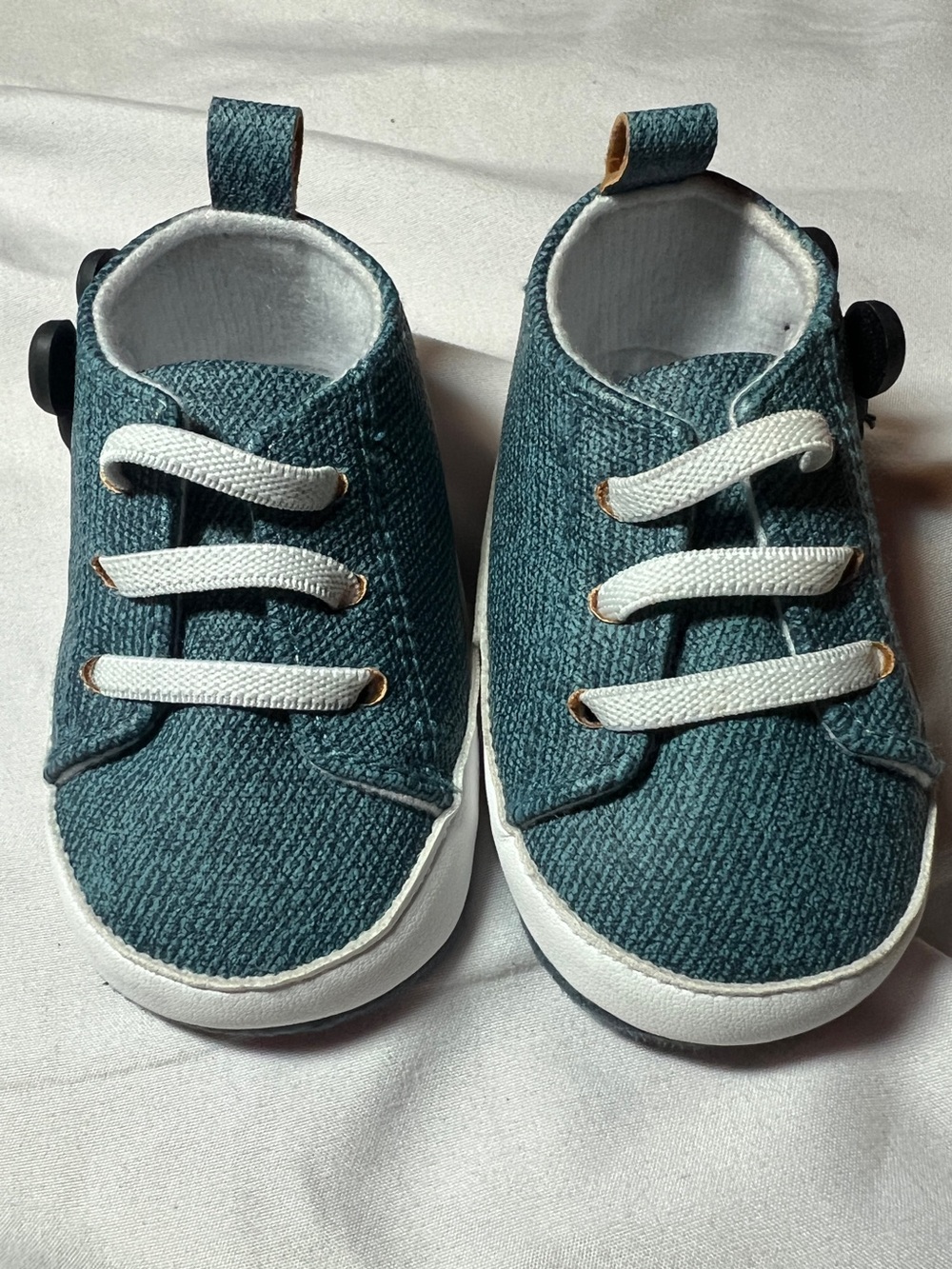 Disney Baby Blue Canvas Shoes size 3-6 months